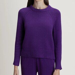 Kilte Purple Mila Knit Cashmere Cotton Blend Sweater